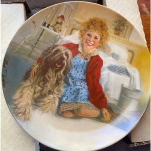 Knowles China Collector Plate
Annie and Sandy
By Norman Rockwell
1982